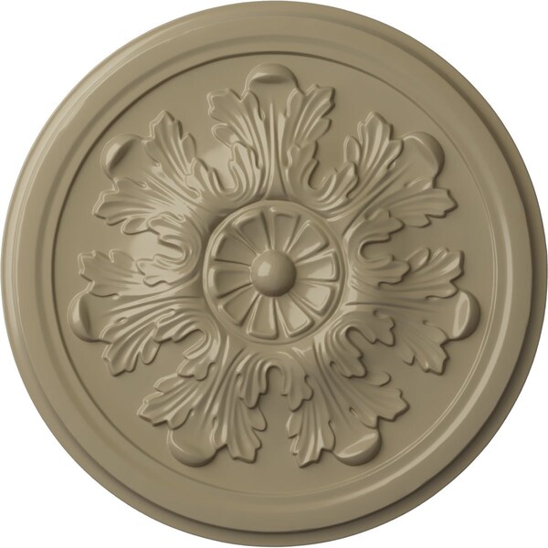 Ekena Millwork Legacy Acanthus Ceiling Medallion (Fits Canopies up to 3 1/2"), 12 3/4"OD x 7/8"P, Gobi Desert CM12LEGDF - main